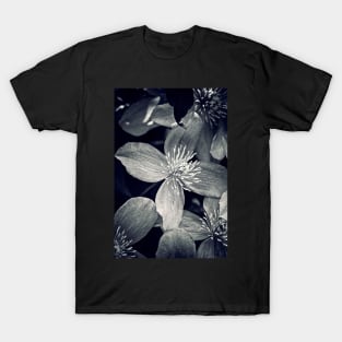 Clematis in Monochrome T-Shirt